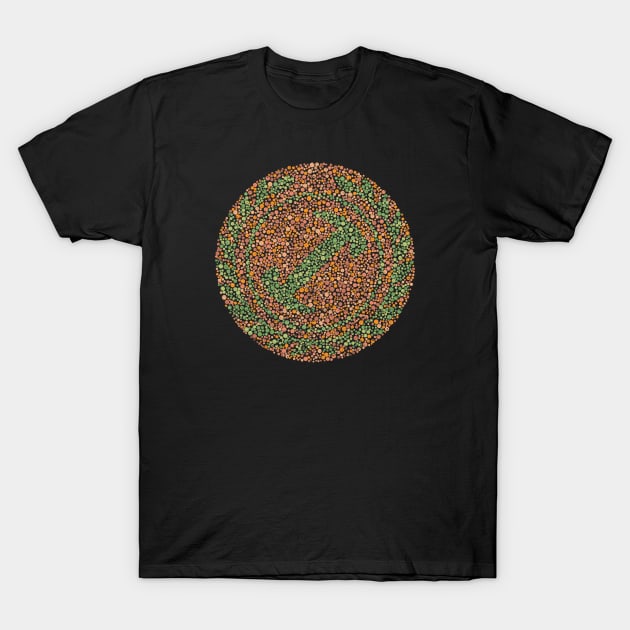 Color Blind Test StoneCutters Alt T-Shirt by Roufxis